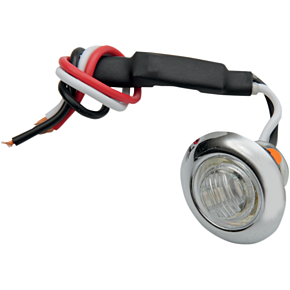 Mini Marker Light - Dual Function - Amber LED - Clear Lens 402220