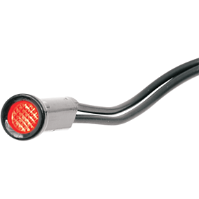 Snap-In Indicator Light - Red - Black Bezel 2212-0104
