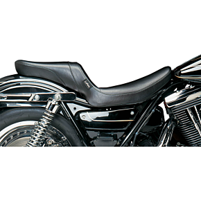 Le Pera Daytona 2-Up Seat - Without Backrest - Smooth - Black - FXR L-547S