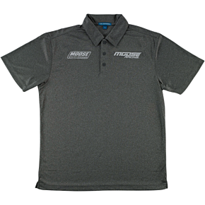 Moose Racing Polo Shirt - Charcoal Heather - Medium