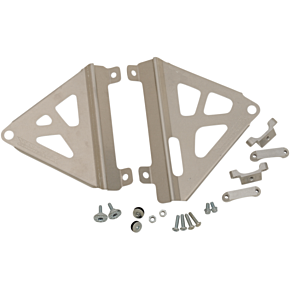 Works Connection Radiator Brace - Silver - Honda 18-709