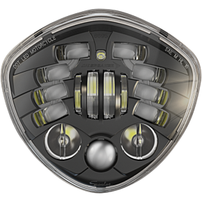 Adaptive 2 LED Headlight - 7" Victory - Black 0555151