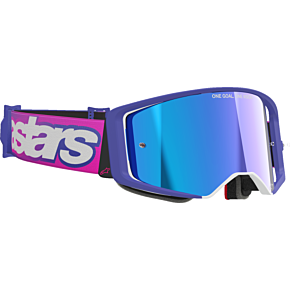 Supertech Vision Goggle - Vista - Purple Fluo/Pink - Blue Mirror Lens 5100226-3152