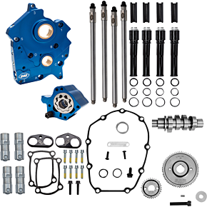 Cam Chest Kit - 496 Gear Drive Cam - Oil Cooled - Black Pushtubes - M8 310-1383