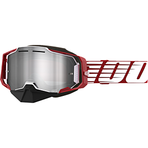 Armega Snow Goggles - Oversized Red - Silver Mirror 50008-00006