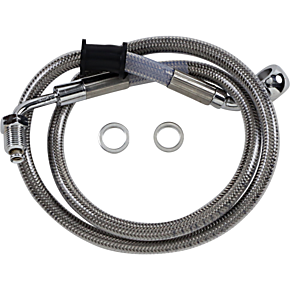 Brake Line - +4" - Stainless Steel - '18-'21 Softail 1741-5814