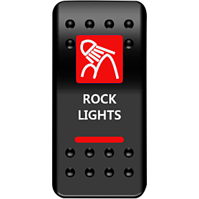 Moose Racing Rocker Switch - Rock Lights - Red