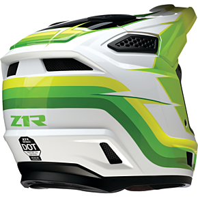 Dirt Maxx Helmet - Vortex - White/Green - 2XL 0110-9369