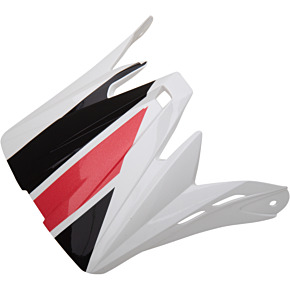 Rise Visor Kit - Child - Evac - Gloss White/Black/Red 0132-1407