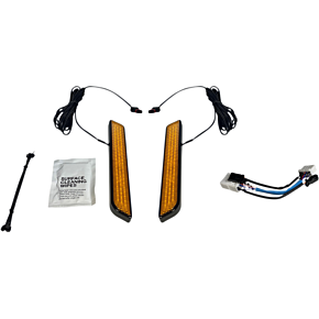 Custom Dynamics LED Fork Light - Amber - Black CD-FORK-HD-AB