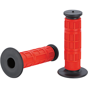 Moose Racing Red Full Waffle Qualifier Grips