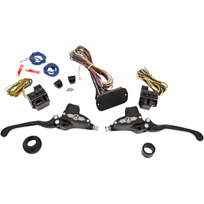 Performance Machine Pm Handlebar Controls - Hydraulic - 11/16" Master Cylinder - Black 0062-4026-BM