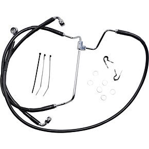 Brake Line - Front - Black - +4" 1741-3978