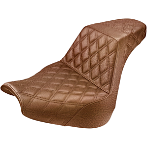 Step Up Seat - Lattice Stitched - Brown - FXBR/S
