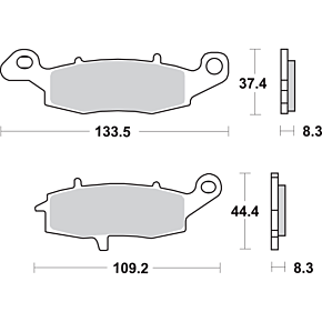 HS Brake Pads - V-Strom - 704HS 704HS