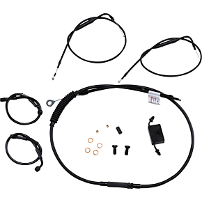 BURLY BRAND Handlebar Cable and Brake Line Kit - Extended - Sportsters - Clubman Handlebars - ABS B30-1270