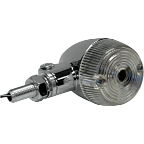 K and S Technologies Marker Light - Single Filament - Chrome/Clear