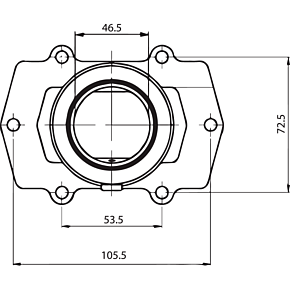 Kimpex Carburetor Flange - Arctic Cat 104550