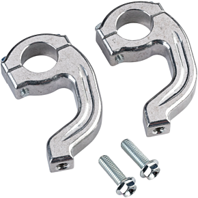 Moose Racing Silver Pro Taper Contour Handguard Clamp