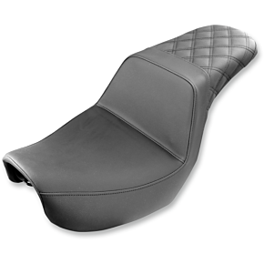 Saddlemen Step Up Seat - Rear Lattice Stitched - Dyna