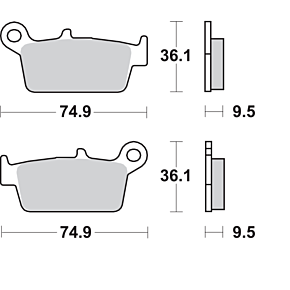 Sbs Off-Road Sintered Brake Pads 604SI