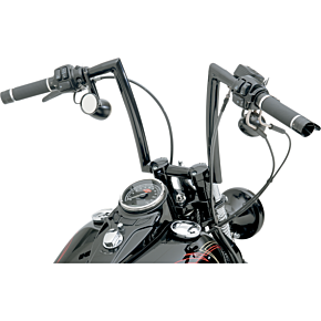 Handlebar - Strip - Springer - 1-1/4" - 12" Rise - Black 0601-2802