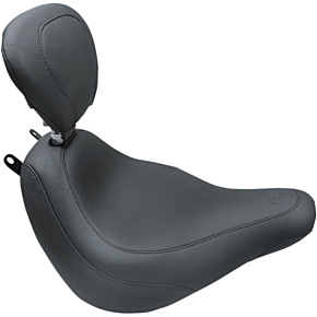 Seat - Wide Tripper™ Solo - with Backrest - Smooth - Black 79332