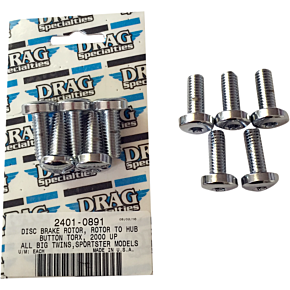 Rotor to Hub Rear Kit - Chrome 2401-0891