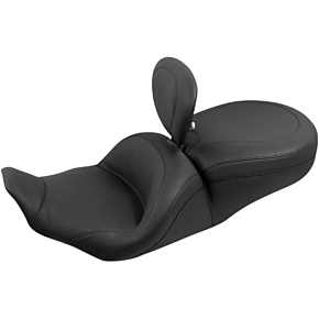 Lowdown Seat with Driver Backrest - Plain - FLHR '97-'07 79672