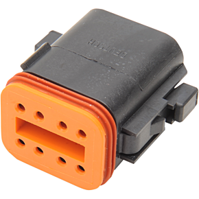 8-wire Black Deutsch Plug & Wdglck Hd# 72118-94bk
