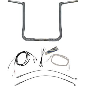 Fat Baggers Inc Handlebar Kit - Flat Top - 16" - Chrome 709216