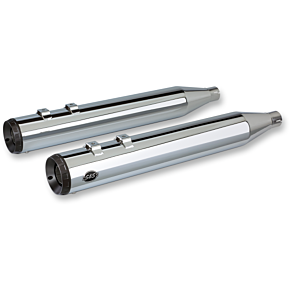 Ss Cycle Grand National Mufflers - Chrome 550-0693
