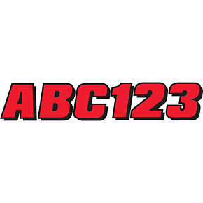 I.D. Sticker Kit - 320 Series - Red REBLK320