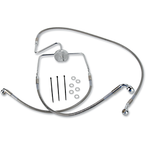 Brake Line - Front - +2" - Stainless Steel 1741-2634