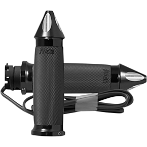 Grips - Heated - Custom Contour - Spike - Indian - Black IN-S-CC-86-S-H