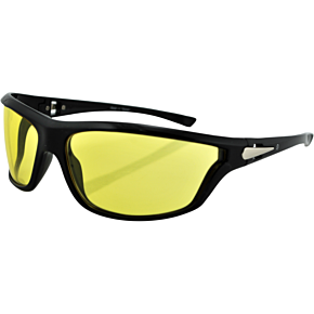 Florida Sunglasses - Shiny Black - Yellow EZFL01Y