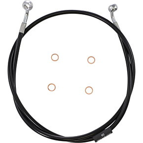 Brake Line - 12" - 14" Ape Hanger Handlebars - Black LA-8153B13B
