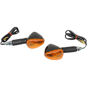 K and S Technologies Marker Lights - Single Filament - Black/Amber