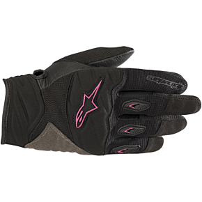 Alpinestars Women's Shore Gloves - Black/Pink  - Large