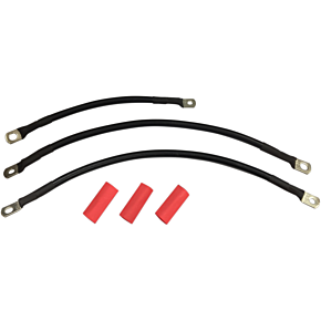 Black Battery Cable Set - '94-'09 Dyna 2113-0663