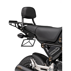 Sissy Bar Luggage Rack - Black - Grom 02-3607B