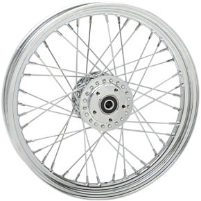 Front Wheel - Single/Dual Disc/No ABS - Chrome - 19"x2.50" 0203-0530