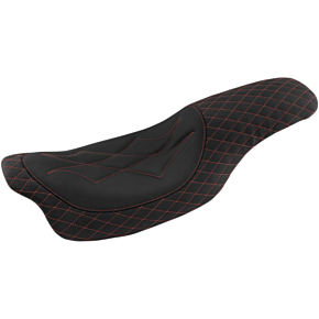 Mustang Revere Journey Seat - Diamond - Red Stitched 74111AB