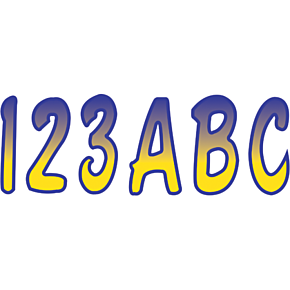 I.D. Sticker Kit - 200  Gradation - Yellow/Purple Gradation YEPUG200