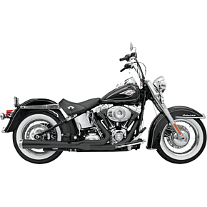 2:1 Exhaust - Black - Long - Softail 12121J