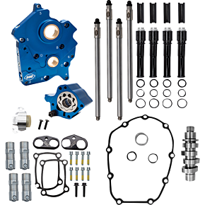 Cam Chest Kit - 496 Chain Drive Cam - Water Cooled - Black Pushtubes - M8 310-1385