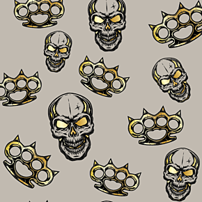 Flydanna® Head Wrap - Greige Spiked Brass Knuckles Z211