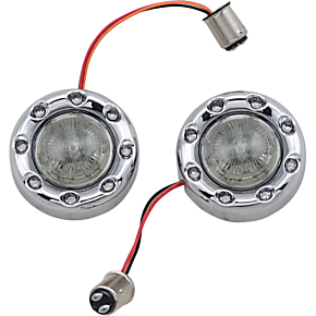 Custom Dynamics Bullet Turn Signal 1157 - Chrome - Smoke Lens PB-BR-RR-57-CS