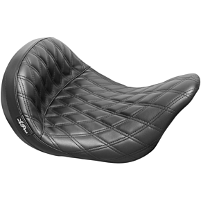 Le Pera Monterey Sport Solo Seat - Double Diamond - Black - FLH LK-697SPDD