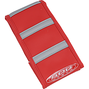 Sdg 6-Ribbed Seat Cover - Grey Ribs/Red Top/Red Sides 95943XRR